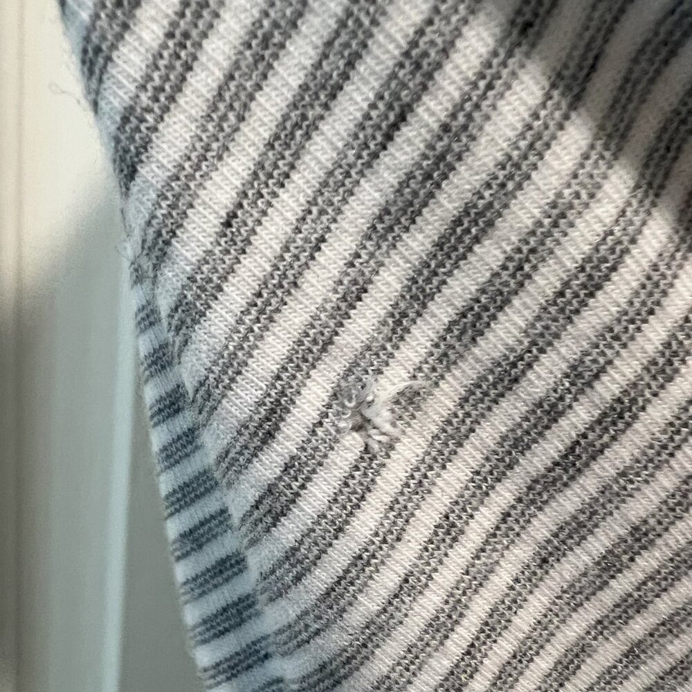 Faherty Super Soft Comfortable Grey M Striped Polo - image 3